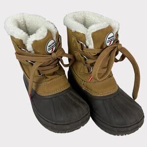 Nautica Ayce Youth Size 11 Snow Boots Brown